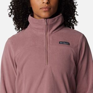 Columbia Lake Aloha Half-Zip Fleece Pullover Omni-Shade UPF 50 | Fig | Size Sm